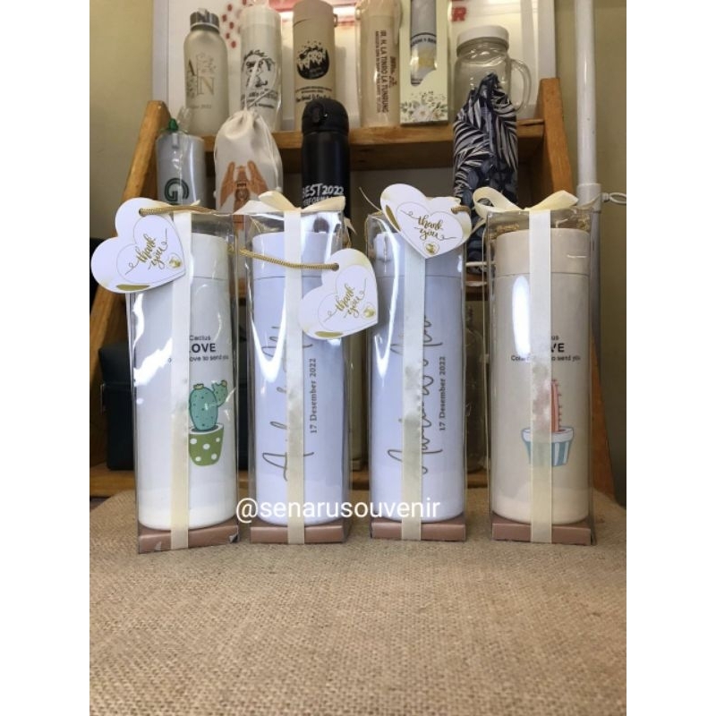 SOUVENIR TUMBLER KAKTUS KEMASAN MIKA / SOUVENIR PERNIKAHAN / SOUVENIR WEDDING / SOUVENIR KANTOR / SO