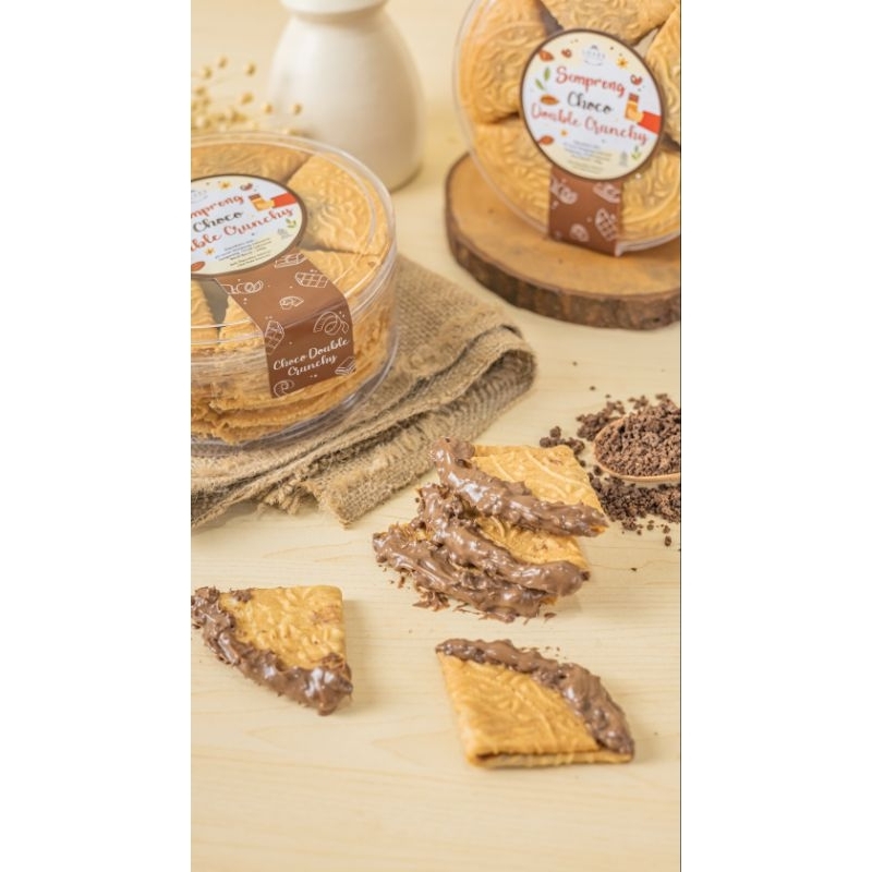 

Kue Kering Kue Lebaran Snack Manis Cemilan Semprong Rasa Coklat Crunchy Ovomaltine