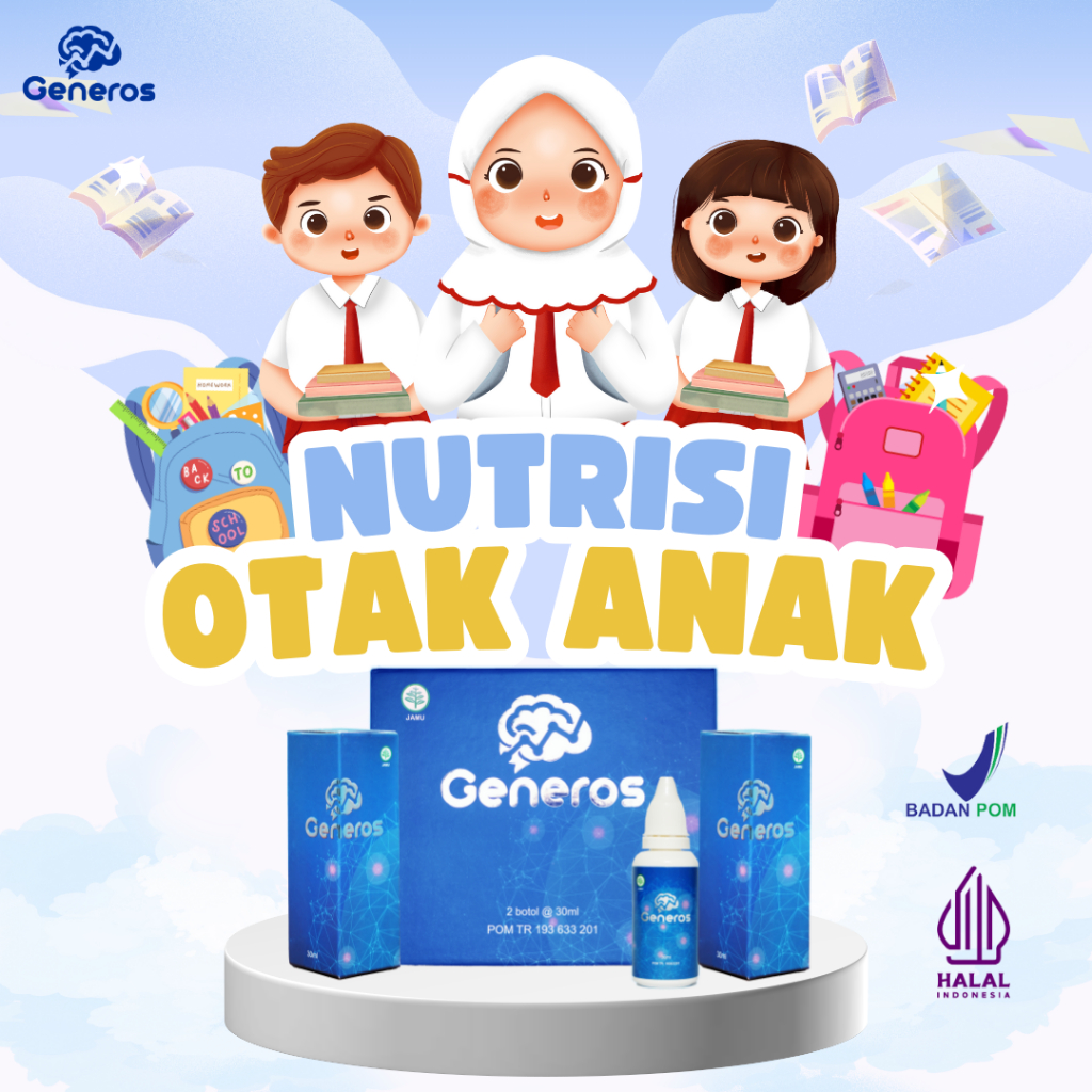 Generos Multivitamin Bantu Perkembang Otak Anak