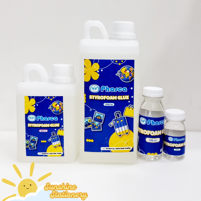 

PHOSCA Styrofoam Glue Lem Gabus 50ml 100ml 500ml