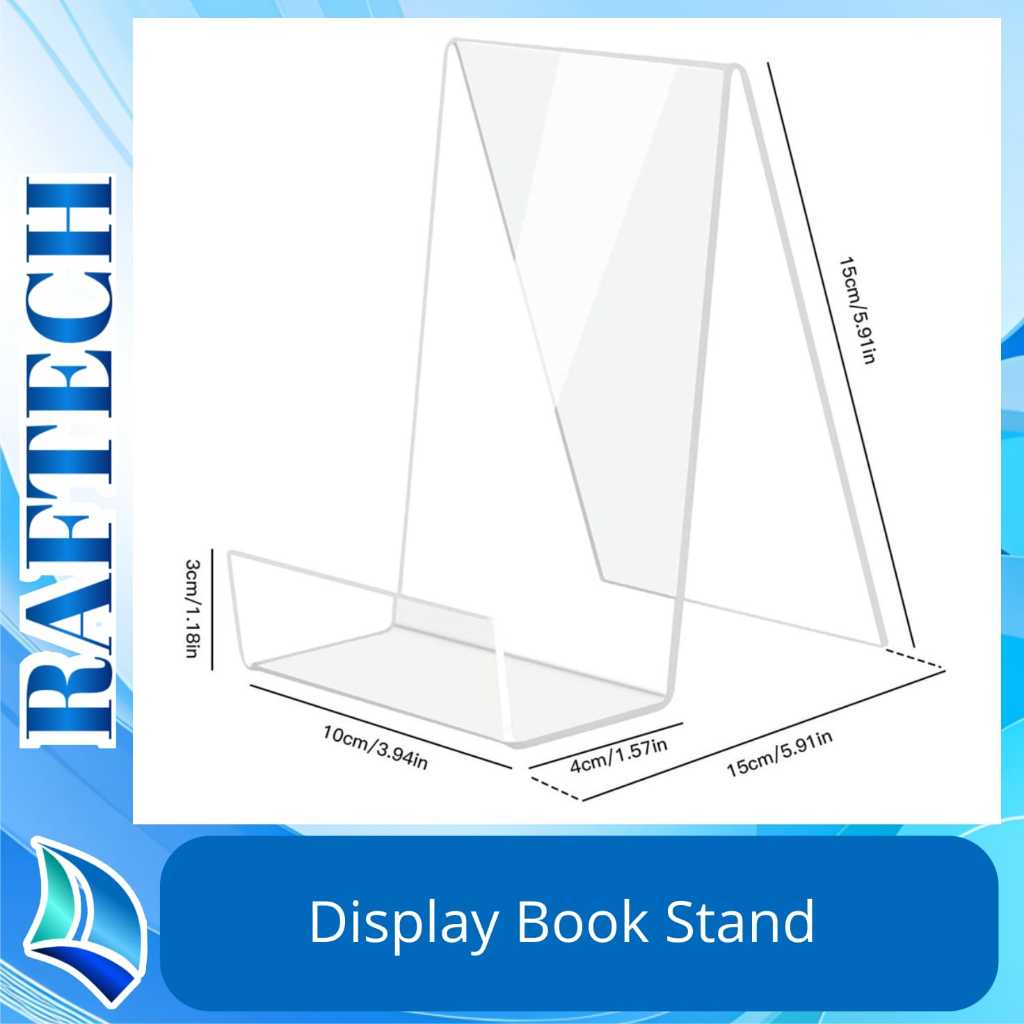 

Display Book Stand Penyangga Buku Bahan Akrilik