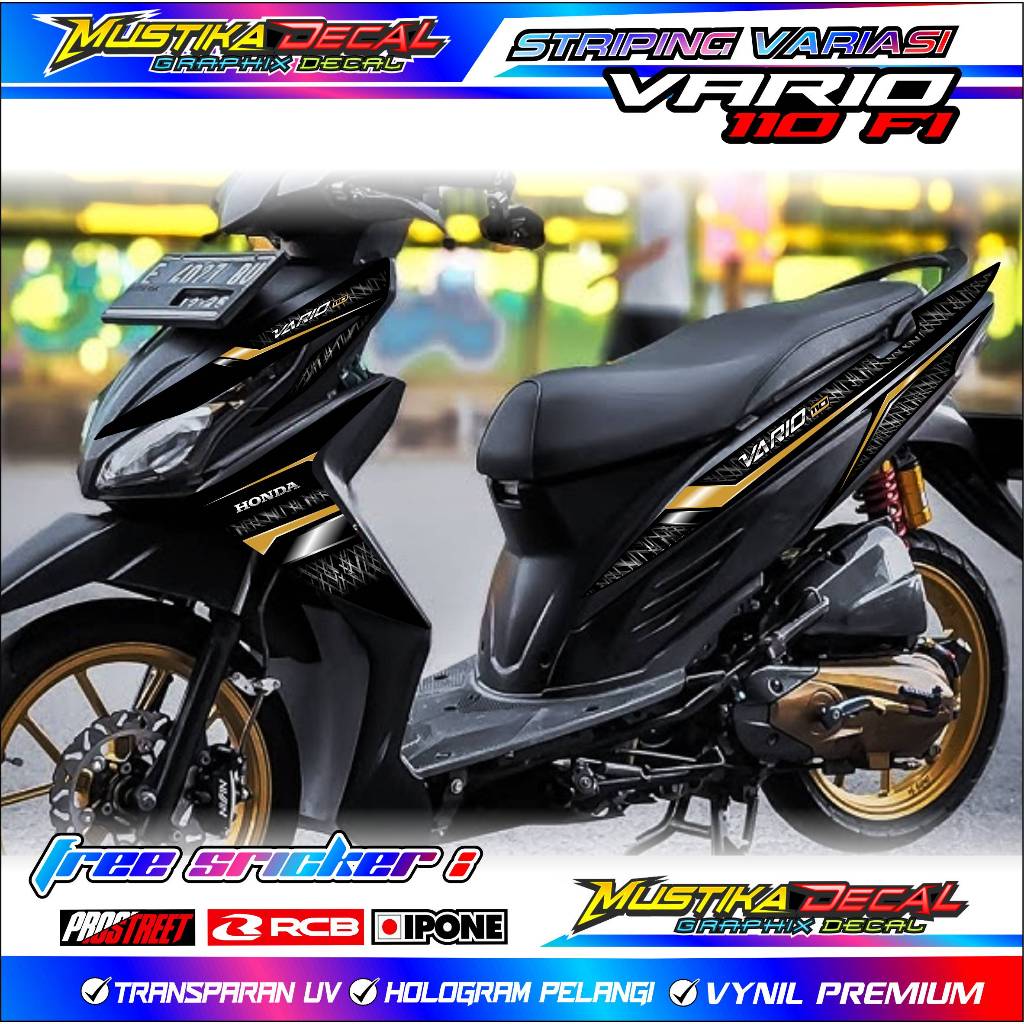 STRIPING VARIASI HONDA VARIO 110 FI / STICKER LIST VARIASI MOTOR VARIO 110