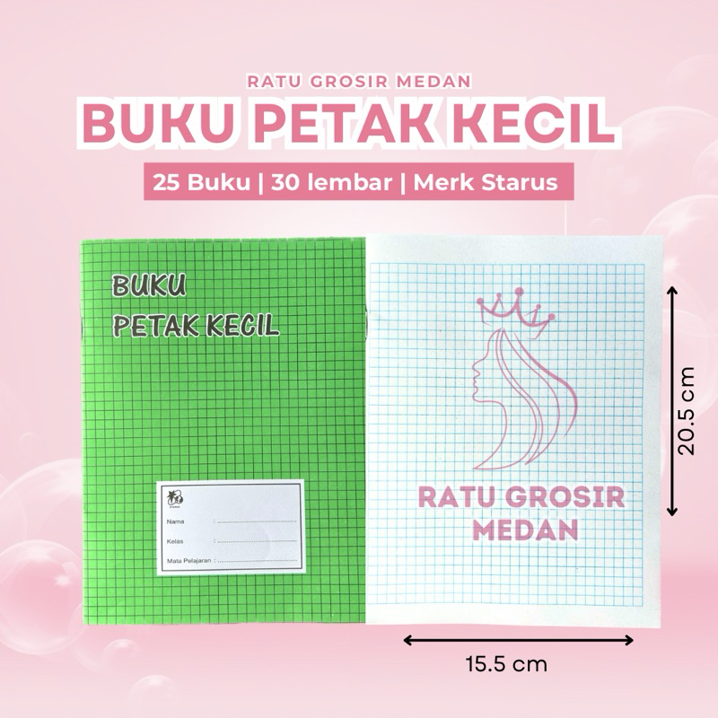 

BUKU PETAK KECIL ISI 30 LEMBAR HARGA PER PACK ISI 25 BUKU TERMURAH