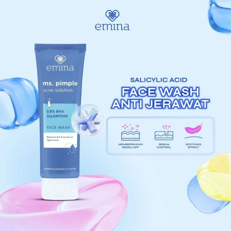 emina facial wash acne 50ml