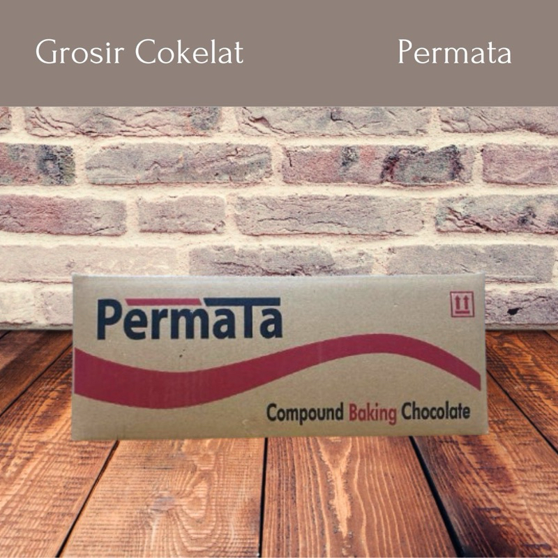 

Permata Cokelat Blok Compound 1 Dus 1Kg isi 12 Dark Cokelat