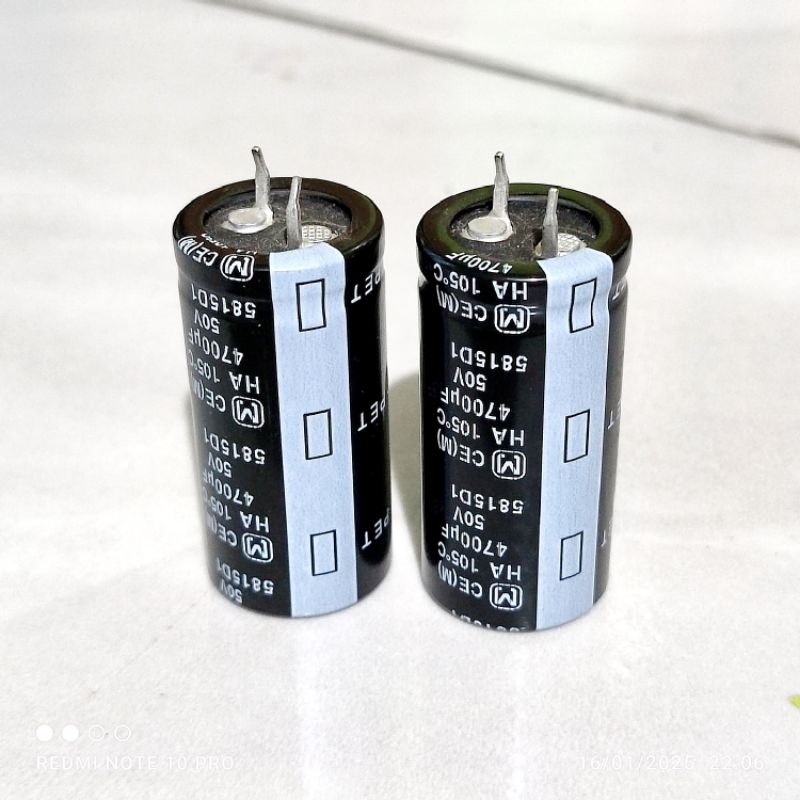 KAPASITOR ELCO 50V 4700UF PANASONIC ASLI
