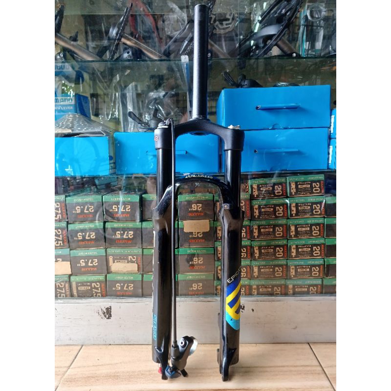 Fork Sepeda MTB SR SUNTOUR EPIXON 26" Travel 100mm Lockout Rebound Second Mulus