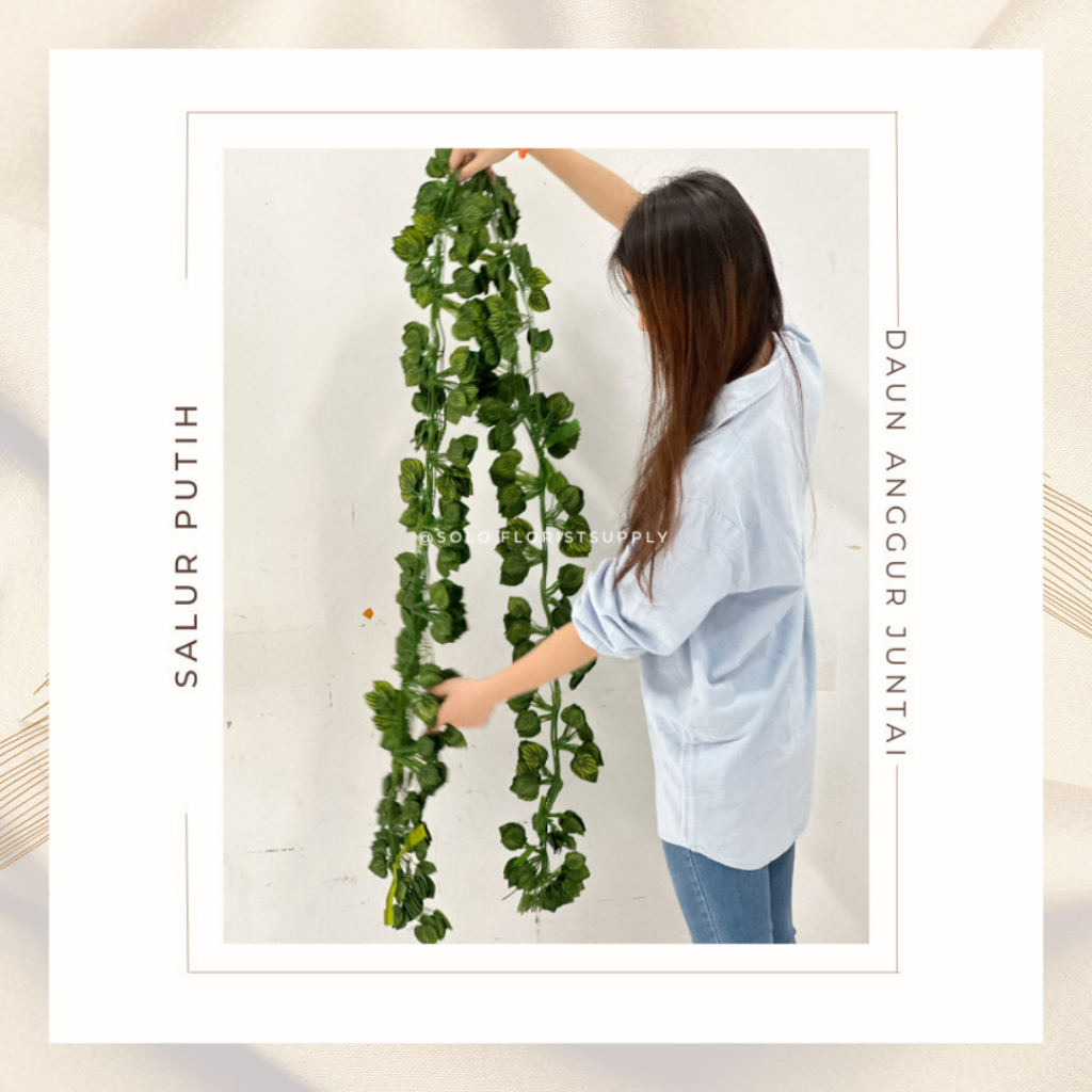 M ANGGUR JUNTAI Plastik Bunga Rambat Sintesis Tanaman Hias Gantung Osear Artificial DEKORASI GROSIR