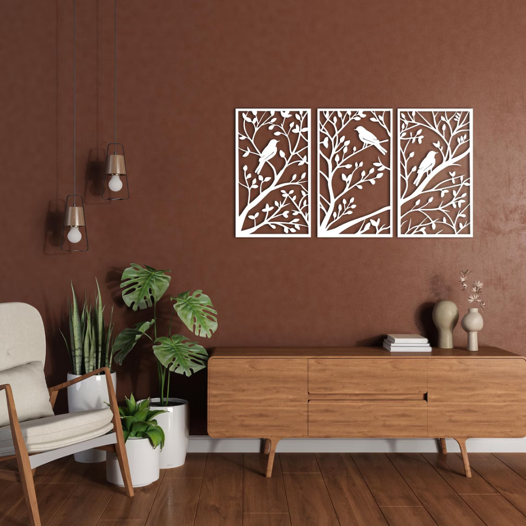 Hiasan Dinding Pohon Burung