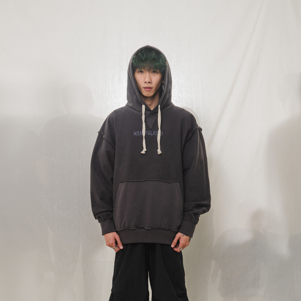 Manipulated Raw Oversized Hoodie - Faith Fade