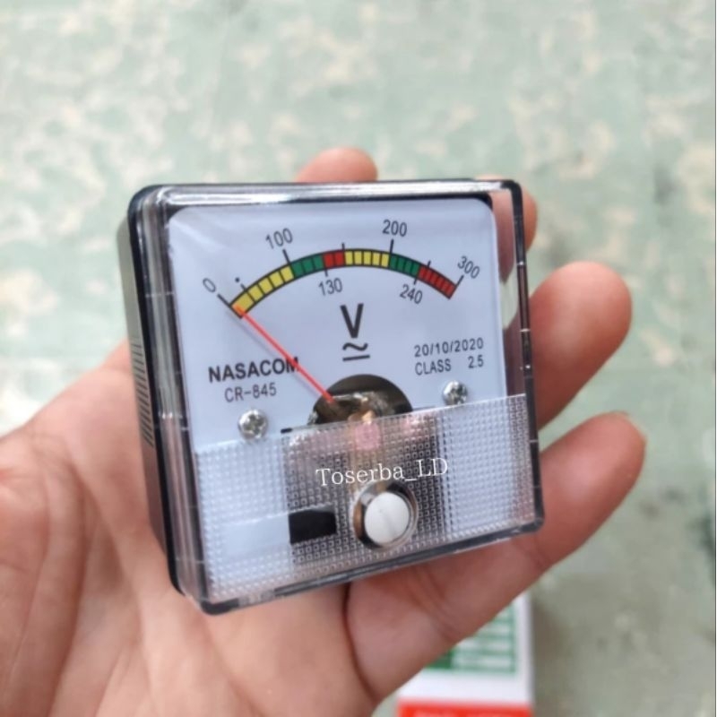Voltmeter Colok Analog AC Volt Rumah