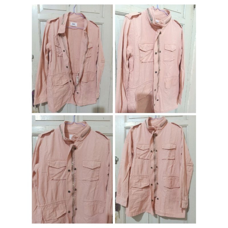 parka jaket jeans pinkkk