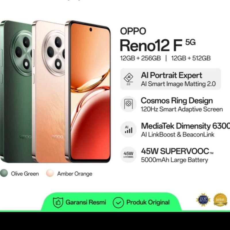 OPPO Reno12 F 5G 12GB + 512 GB