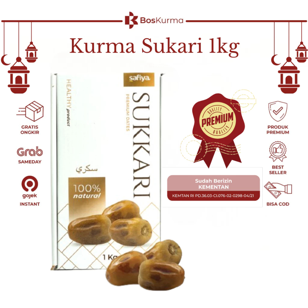 

Promo Kurma Sukari 1 kg Grade A Premium Oleh Oleh Haji dan Umroh