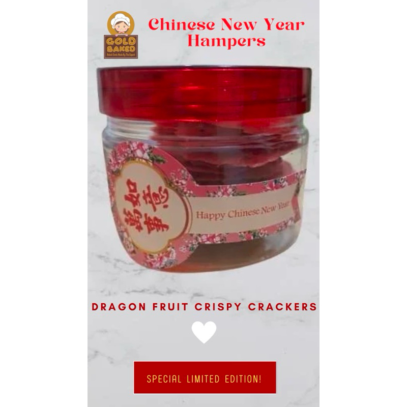 

Goldbaked Dragon Fruit Crispy Crackers