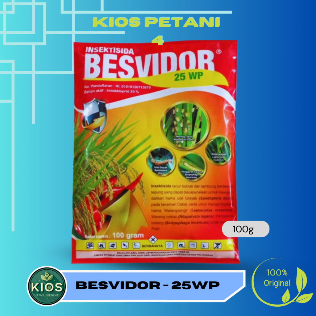 BESVIDOR 25 WP 100 GRAM INSEKTISIDA / BESVIDOR 100GRAM / BESVIDOR 100 GRAM ORIGINAL