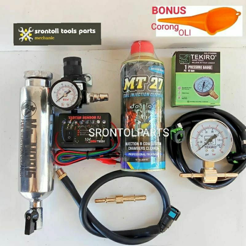 PAKET MURAH Alat servis injeksi injektor TESTER FUELPUMP SATU PAKET TABUNG INFUS | fuel pressure gau