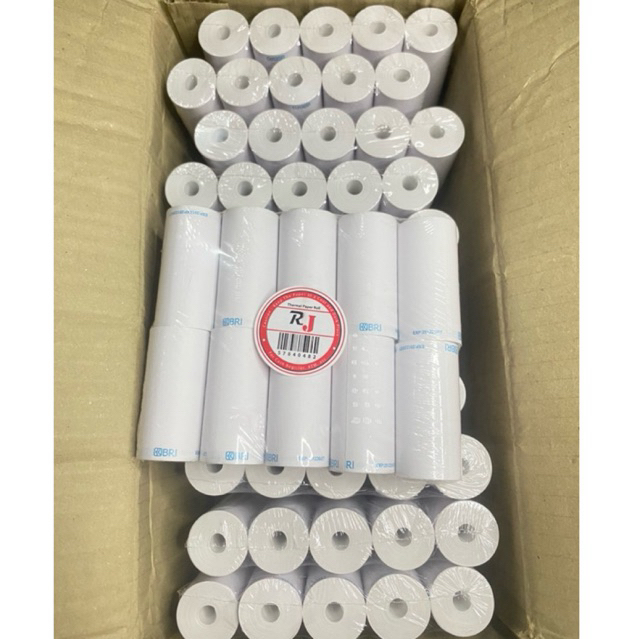 

1 Dus kertas thermal Logo BRi 58x30mm isi 100 Roll