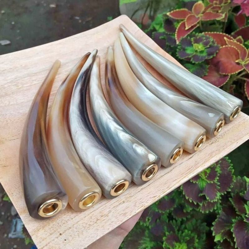 Once Pipa Rokok Bule Premium Tanduk Asli 100%