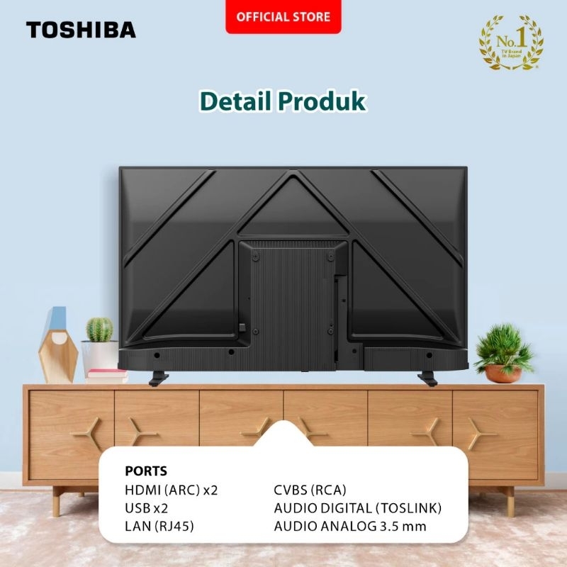 TOSHIBA FHD Android TV LED 43 Inchi Google Assistant Netflix Disney+ Youtube Dolby Audio Wifi Blueto
