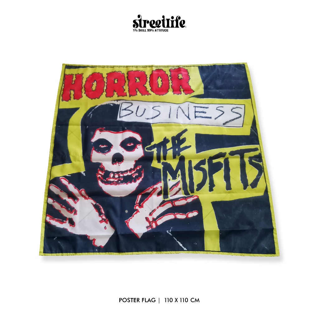 Bendera MISFITS / FLAG MISFITS / MISFITS / BENDERA CUSTOM