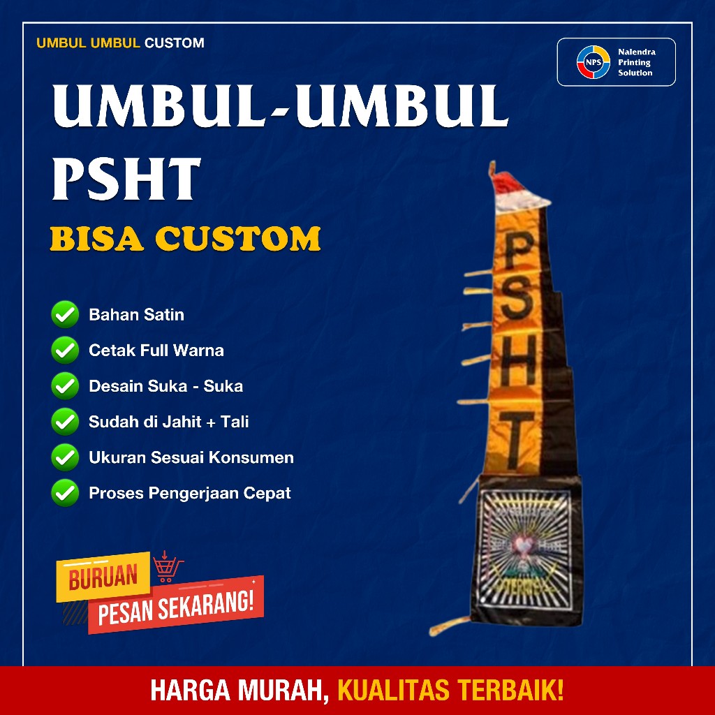 Umbul Umbul PSHT Bisa Custom/Custom Umbul Umbul