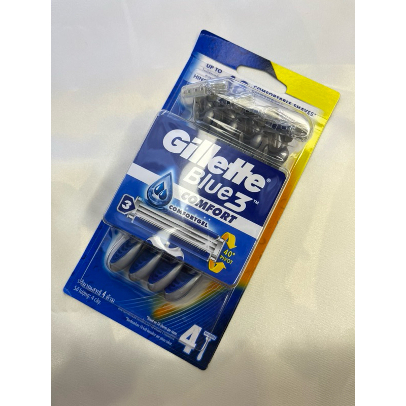 Gillette Blue 3 Comfort Gel Isi 4 Disposable , Gillette Blue Alat Cukur , Pisau Cukur