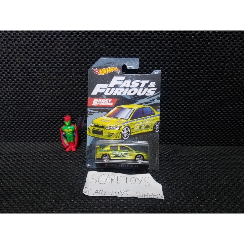 Hot wheels Mitsubishi Lancer Evolution Fast and Furious 2 fast 2 furious brian