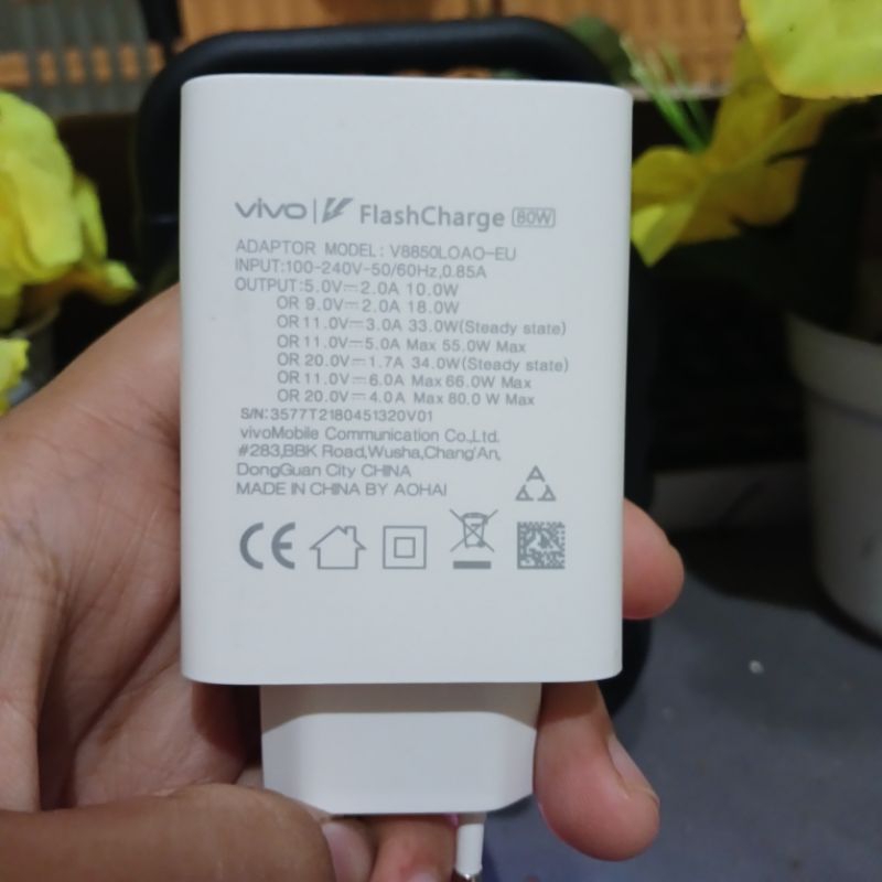 Charger Vivo Original 80 Wat Bawaan Vivo Y100