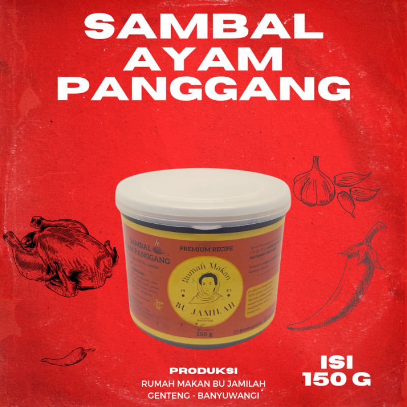 

Sambal Ayam Panggang Legendaris RM Bu Jamilah 150 g