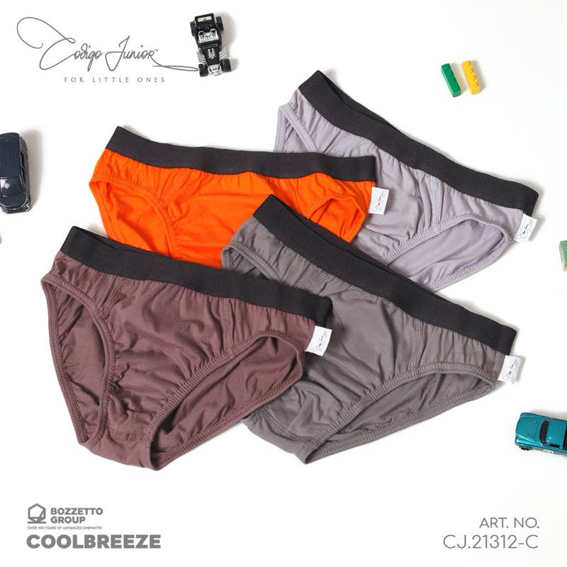 (3pcs) (DISC 10%) CD anak cowok celana dalam laki Codigo Junior CJ.21312-C