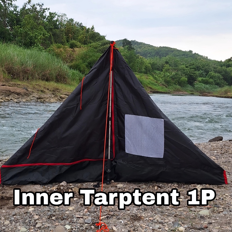 Lagi Ramai Inner Tarp Tent 1P Waterproof Bonus Tali  Pasak