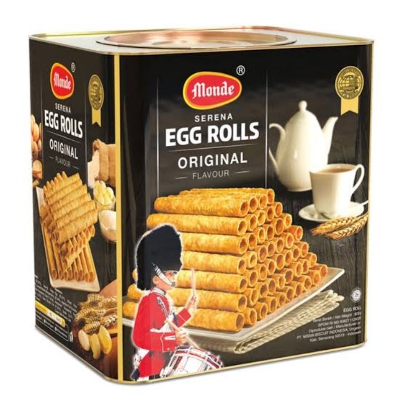 

MONDE EGG ROLL BISKUIT KALENG EGG ROLL 300g & 600g