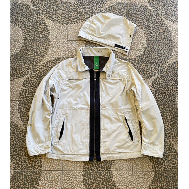 OVERSHIRT HOODED MA.STRUM BROKEN WHITE