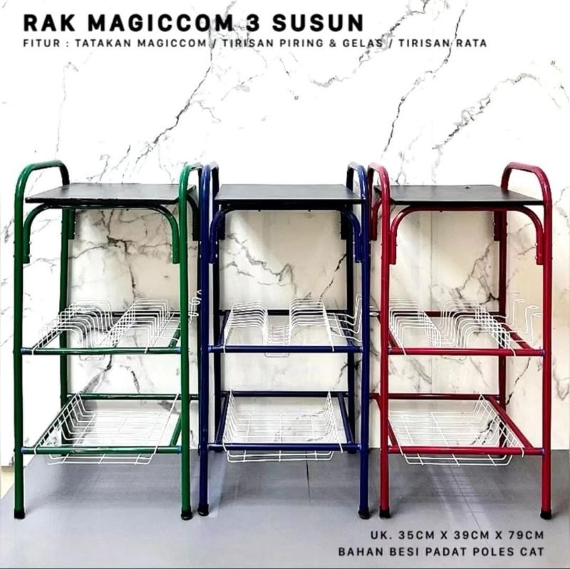 RAK MAGICOM RAK PIRING MEJA DAPUR