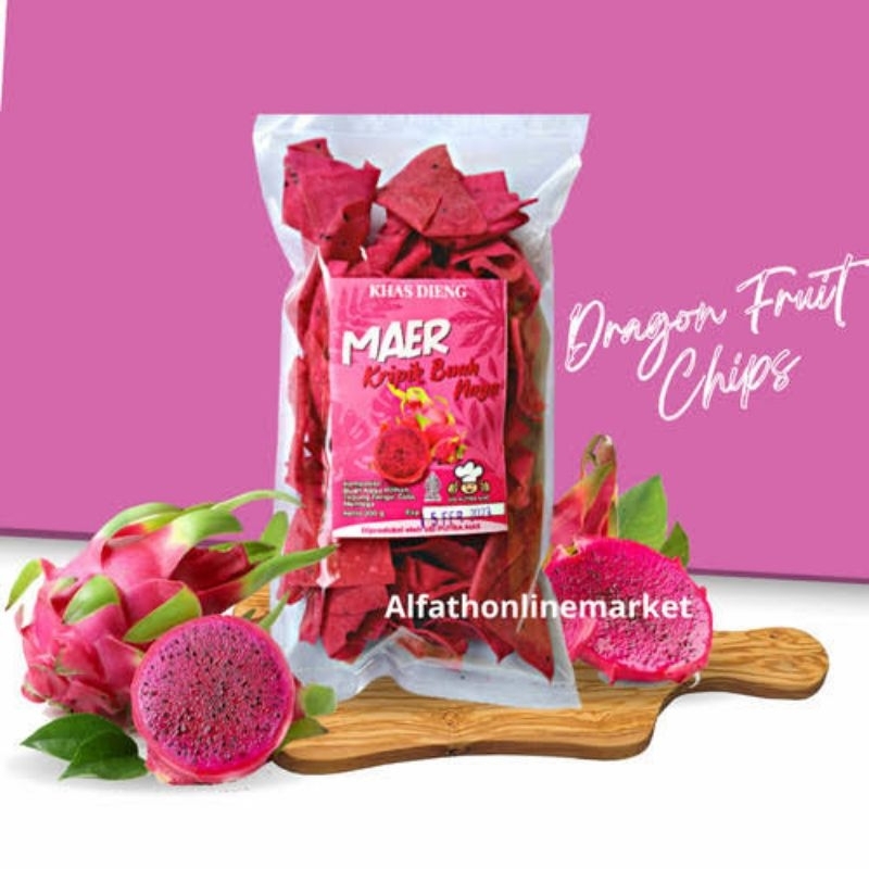 

15-Keripik Buah Naga Merah Crispy 200 gram