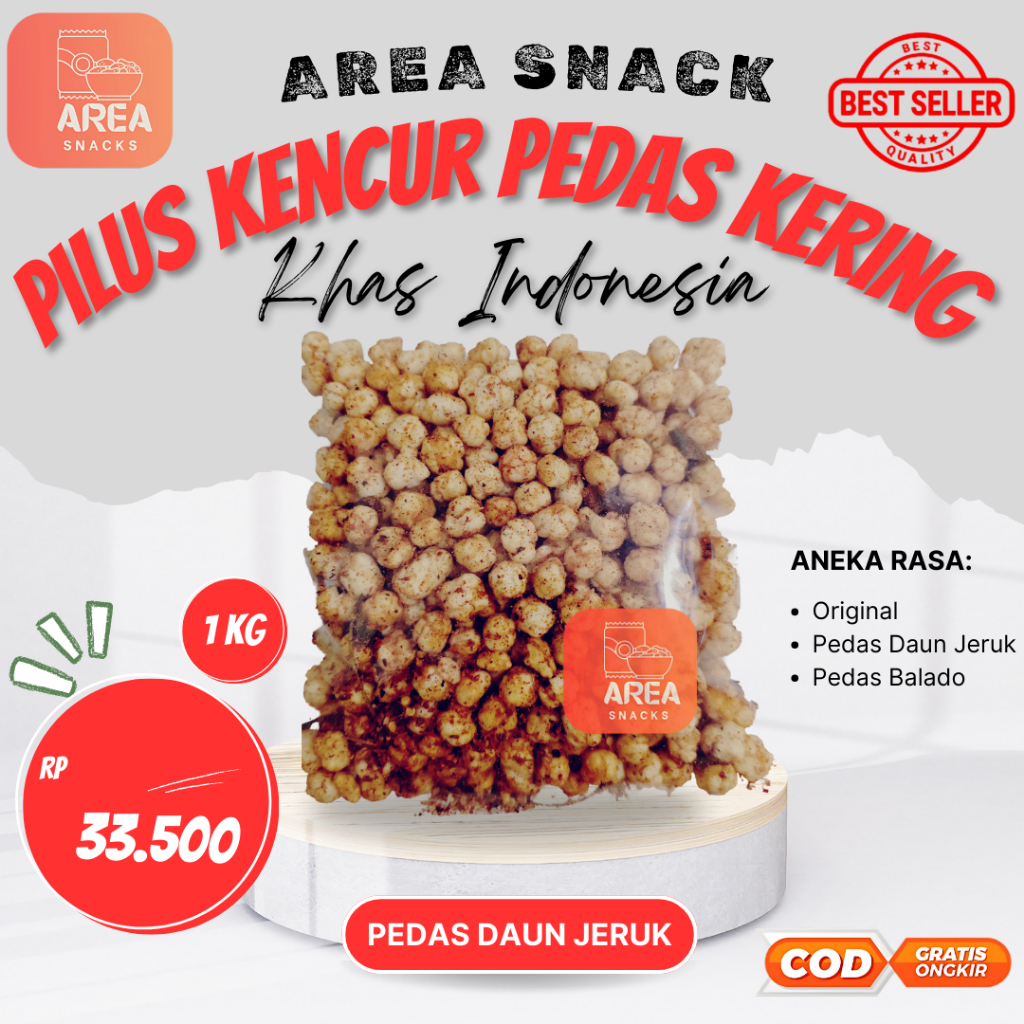 

CEMILAN PILUS KENCUR PEDAS KERING 1 kg 1kilo MANIS DAUN JERUK SUPER RENYAH GURIH 1 kilo