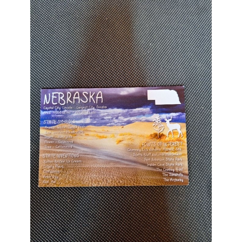 

kartu pos nebraska, amerika/usa postcard