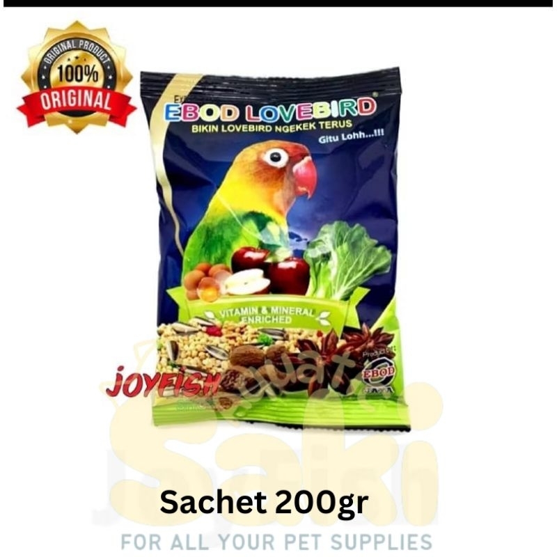 EBOD LOVEBIRD pakan burung lovebird ebod jaya