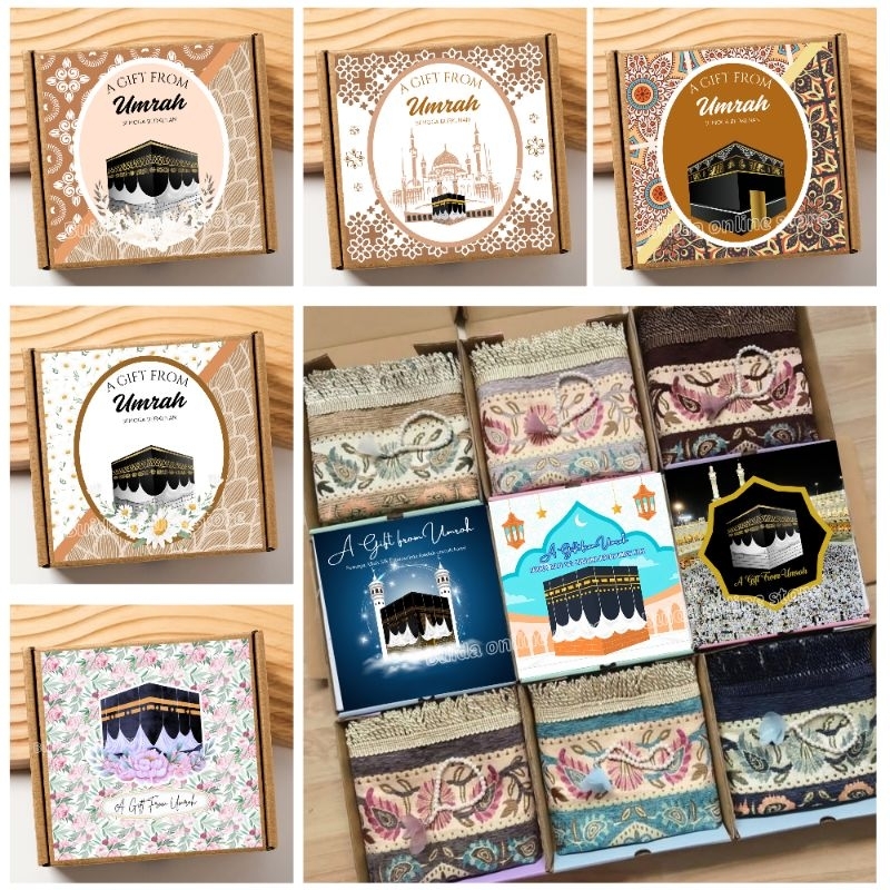 

stiker sticker Kartu Ucapan Label Gift From Umroh Bisa Custom Nama Tulisan Terima Kasih Semoga Berkenan tambah foto dekorasi kemasan hampers bingkisan souvenir oleh-oleh tasyakuran haji hajj