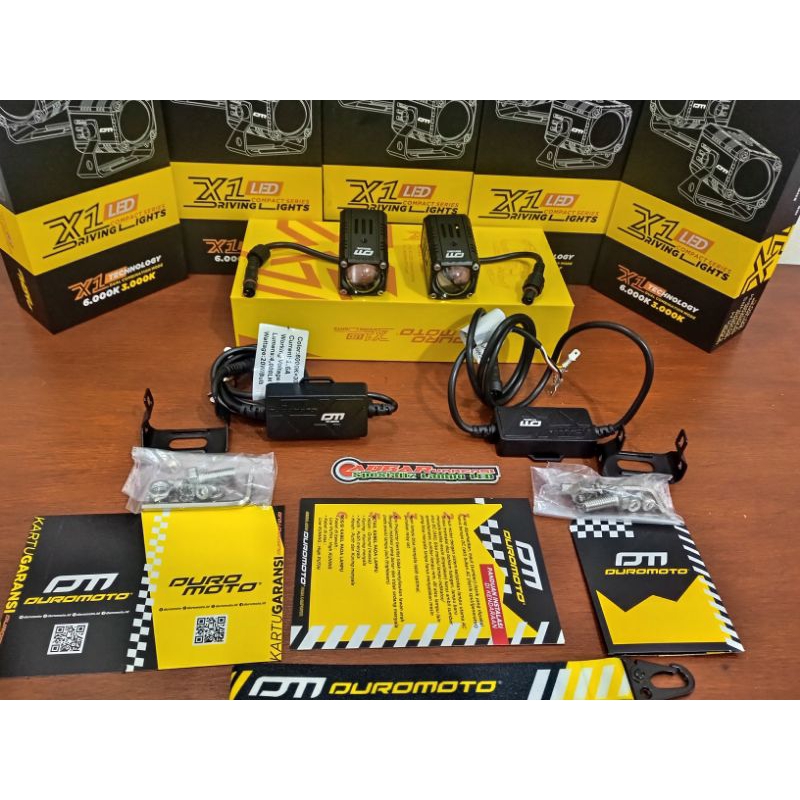 DUROMOTO X1 MINI PROJIE 1MATA LAMPU LED 40WAT LAMPU MOTOR &MOBIL
