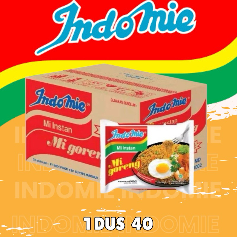 

INDOMIE GORENG Mi instan Mi goreng 1 dus isi 40