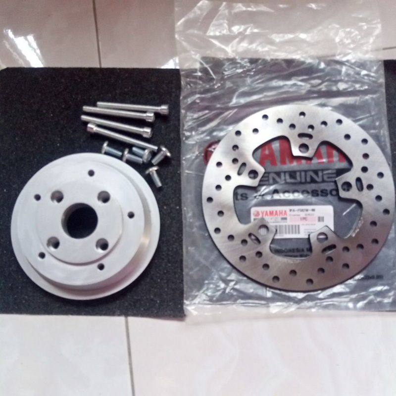 adaptor cakram belakang Vixion old RX king scorpio Byson Jupiter z rcb pakai cakram belakang Vixion 