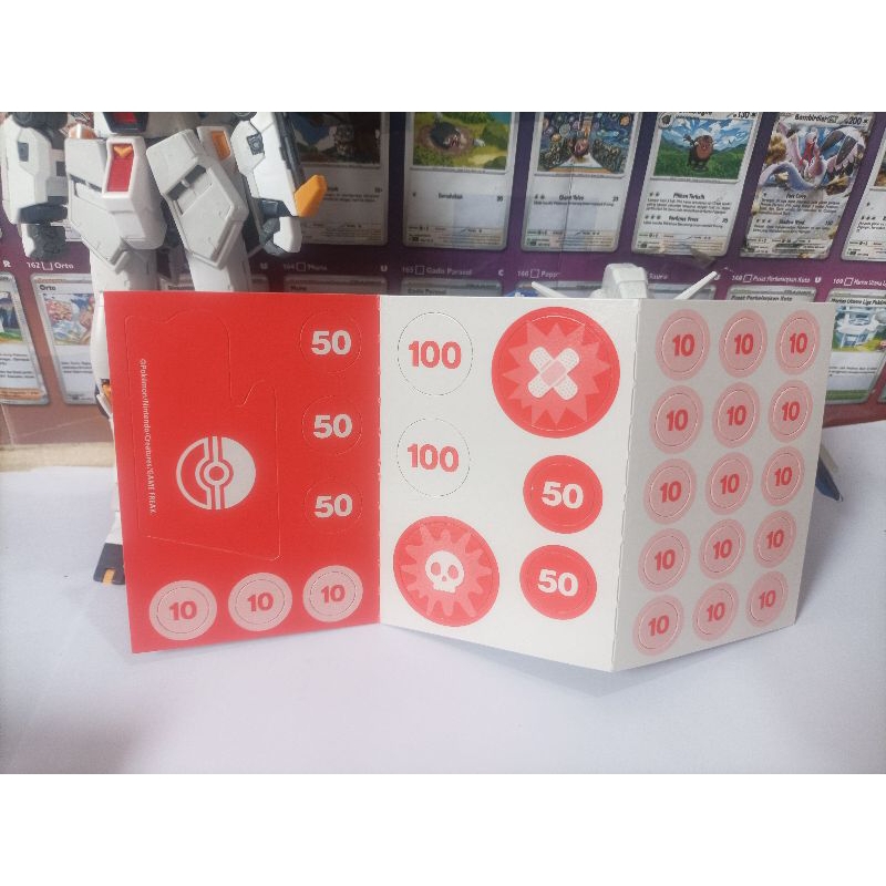 Token Kerusakan Pokemon + VSTAR Marker - Pokemon/Nintendo/Creature/GAME FREAK