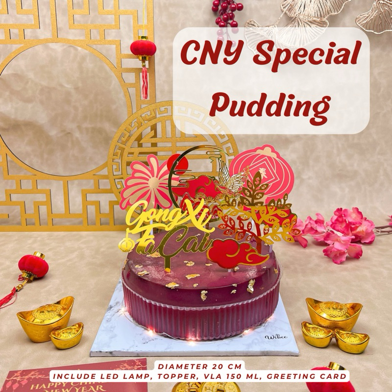 

CNY Special Pudding - Whole Pudding - Hampers Puding Imlek Gong Xi Fa Cai