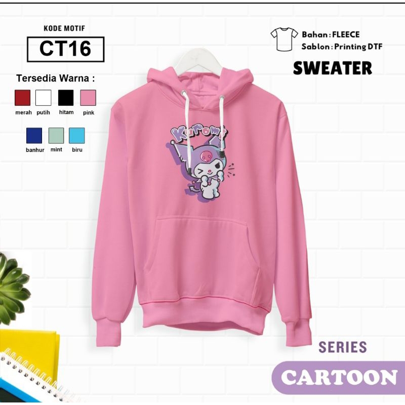HOODIE SWEATER ANAK MOTIF CARTOON