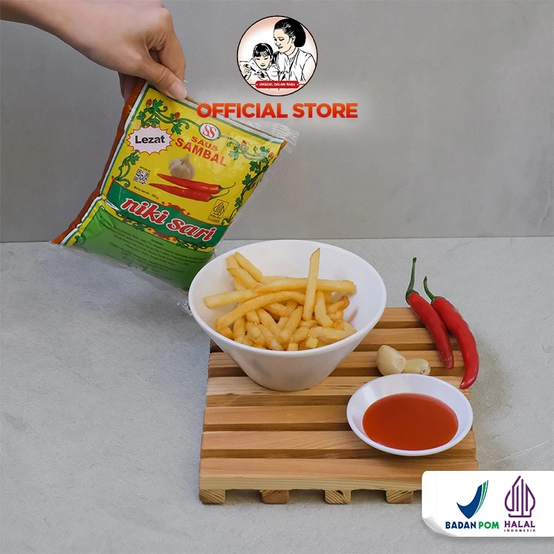 

Saus Sambal Nikisari Kemasan plastik/Saos Sambal Kemasan Bantal 655 Gram - NSSE