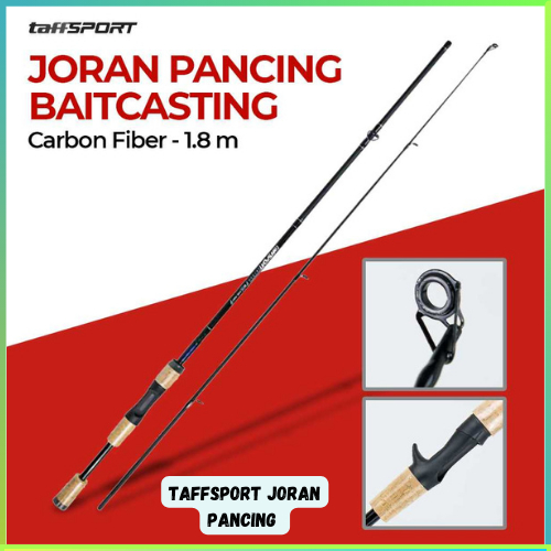 Joran Pancing Baitcasting Carbon Fiber 1.8M yang kuat ntuk menangkap ikan-ikan besar