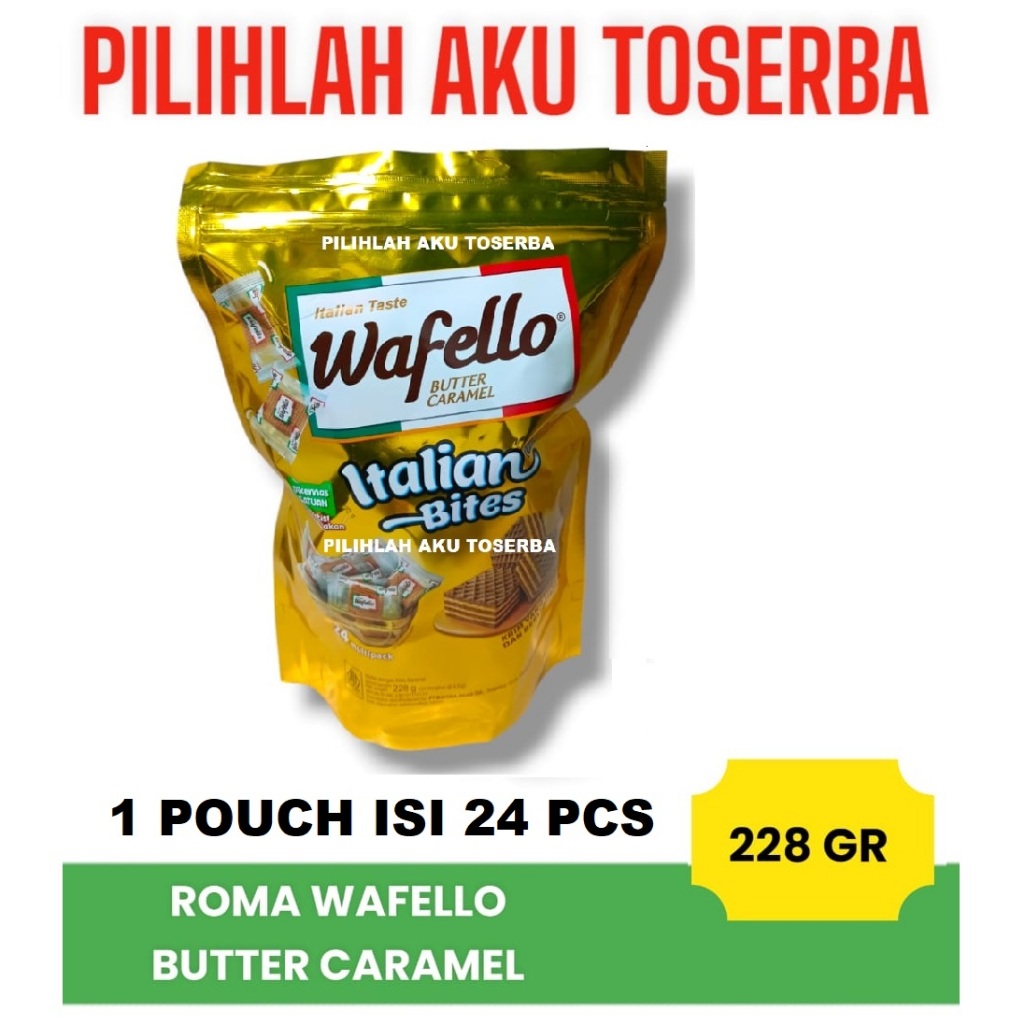 

Wafello BITES Butter Caramel POUCH Big Pack - ( HARGA PER POUCH )