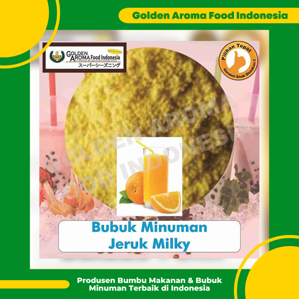 

Bubuk Minuman Jeruk Milky 1 Kg Orange Drinking Powder Enak Murah Halal Aman Terbaik GAFI